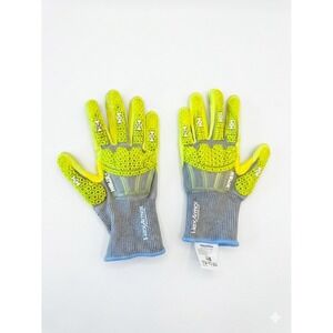 HexArmor Helix 3013IMP Puncture/Cut Proof Work Gloves Sz Medium Neon/Gray/Blue